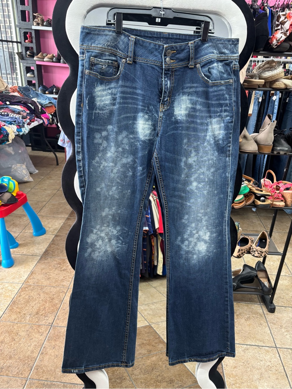 Y2K LONDONJEAN by Victoria Secret Faded Blue Wide-Leg Denim Jeans